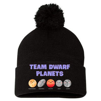 Team Dwarf Planets Pluto Funny Astronomy Science Pom Pom 12in Knit Beanie