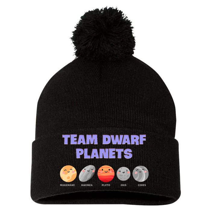 Team Dwarf Planets Pluto Funny Astronomy Science Pom Pom 12in Knit Beanie