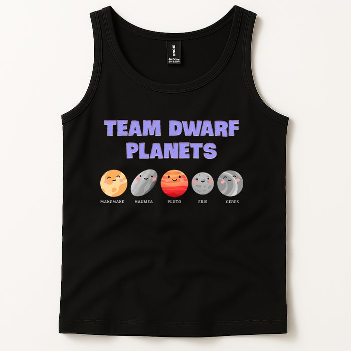 Team Dwarf Planets Pluto Funny Astronomy Science Tank Top