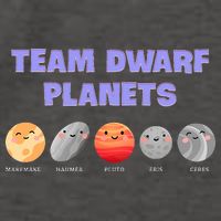 Team Dwarf Planets Pluto Funny Astronomy Science Vector Backpack