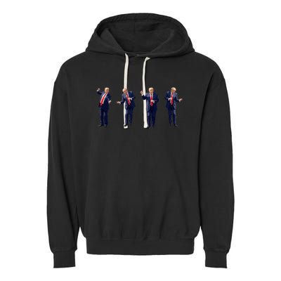 Trump Dance Potus 45 Dance Save America Trump 2024 Garment-Dyed Fleece Hoodie