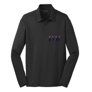 Trump Dance Potus 45 Dance Save America Trump 2024 Silk Touch Performance Long Sleeve Polo