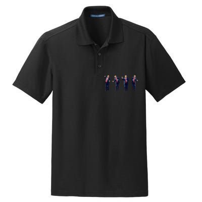 Trump Dance Potus 45 Dance Save America Trump 2024 Dry Zone Grid Polo