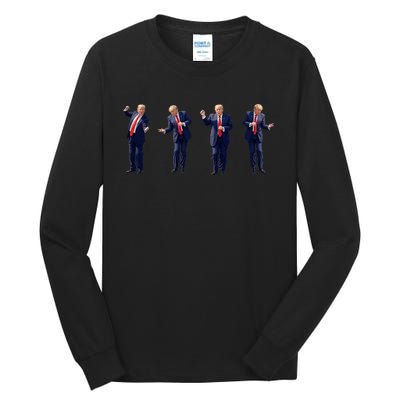 Trump Dance Potus 45 Dance Save America Trump 2024 Tall Long Sleeve T-Shirt