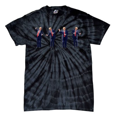 Trump Dance Potus 45 Dance Save America Trump 2024 Tie-Dye T-Shirt