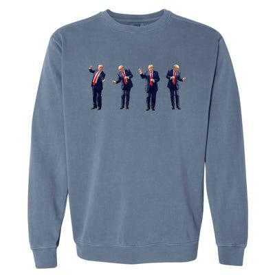 Trump Dance Potus 45 Dance Save America Trump 2024 Garment-Dyed Sweatshirt