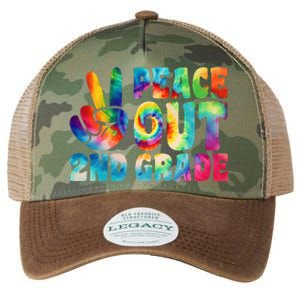 tie dye peace out second grade cute last day of 2nd grade Legacy Tie Dye Trucker Hat