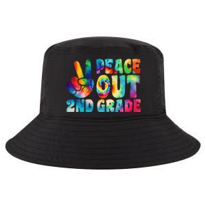 tie dye peace out second grade cute last day of 2nd grade Cool Comfort Performance Bucket Hat