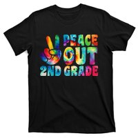 tie dye peace out second grade cute last day of 2nd grade T-Shirt