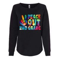 tie dye peace out second grade cute last day of 2nd grade Womens California Wash Sweatshirt