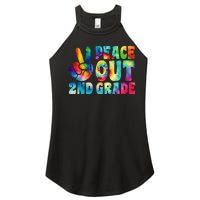 tie dye peace out second grade cute last day of 2nd grade Women's Perfect Tri Rocker Tank