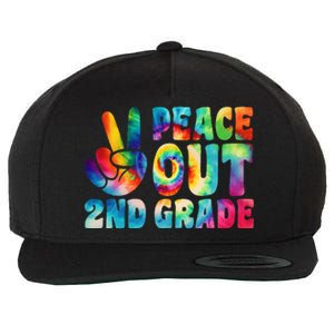 tie dye peace out second grade cute last day of 2nd grade Wool Snapback Cap