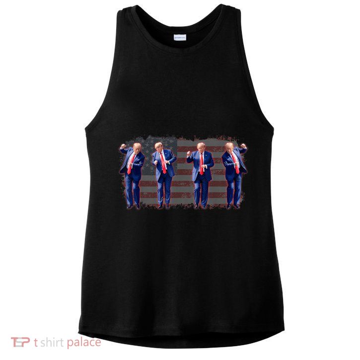 Trump Dance Pro Trump 2024 Trump President Maga 45 47 Ladies PosiCharge Tri-Blend Wicking Tank