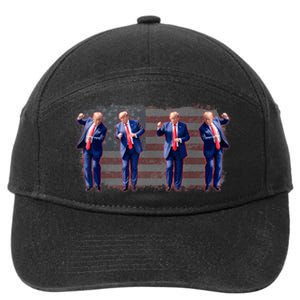 Trump Dance Pro Trump 2024 Trump President Maga 45 47 7-Panel Snapback Hat