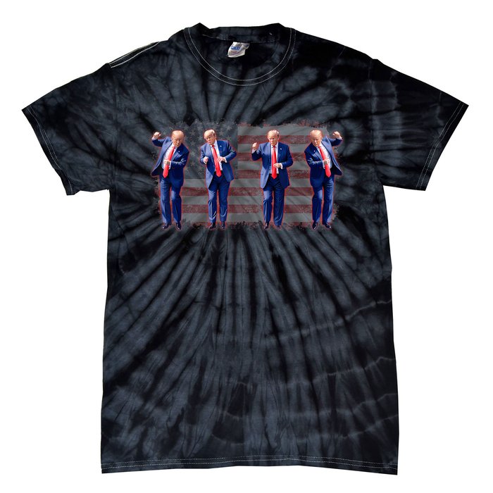 Trump Dance Pro Trump 2024 Trump President Maga 45 47 Tie-Dye T-Shirt