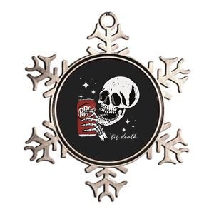 Till Death Pepper Skeleton Halloween Skeleton Drink Pepper Metallic Star Ornament