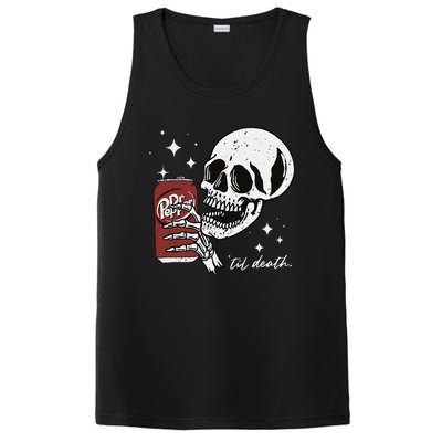 Till Death Pepper Skeleton Halloween Skeleton Drink Pepper PosiCharge Competitor Tank