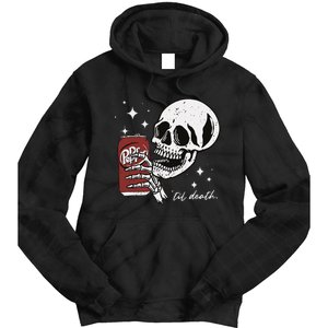 Till Death Pepper Skeleton Halloween Skeleton Drink Pepper Tie Dye Hoodie