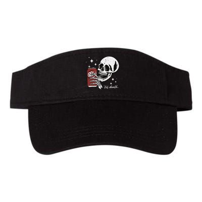 Till Death Pepper Skeleton Halloween Skeleton Drink Pepper Valucap Bio-Washed Visor