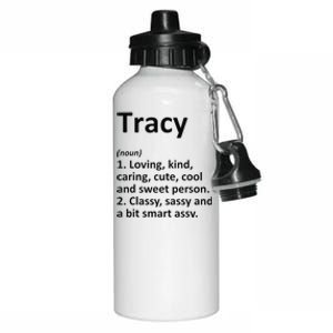 TRACY Definition Personalized Name Funny Birthday Gift Idea Aluminum Water Bottle