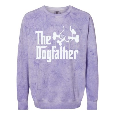 The Dogfather Perfect Gift for Dog Lovers Colorblast Crewneck Sweatshirt