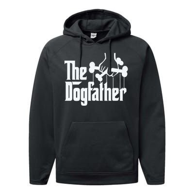 The Dogfather Perfect Gift for Dog Lovers Performance Fleece Hoodie