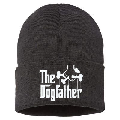 The Dogfather Perfect Gift for Dog Lovers Sustainable Knit Beanie