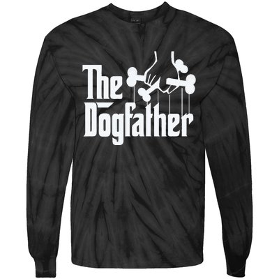 The Dogfather Perfect Gift for Dog Lovers Tie-Dye Long Sleeve Shirt