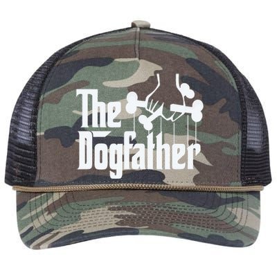 The Dogfather Perfect Gift for Dog Lovers Retro Rope Trucker Hat Cap