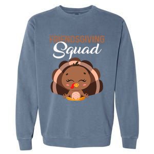 Thanksgiving Day Party Friendsgiving Squad Meditation Turkey Meaningful Gift Garment-Dyed Sweatshirt