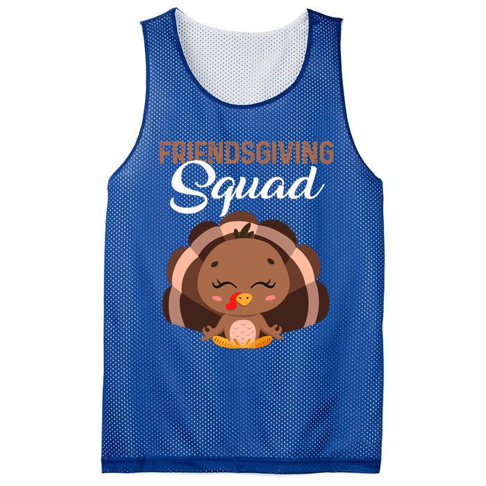 Thanksgiving Day Party Friendsgiving Squad Meditation Turkey Meaningful Gift Mesh Reversible Basketball Jersey Tank