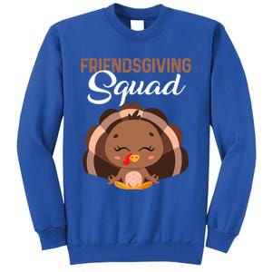 Thanksgiving Day Party Friendsgiving Squad Meditation Turkey Meaningful Gift Tall Sweatshirt