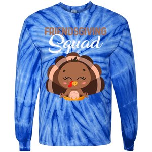 Thanksgiving Day Party Friendsgiving Squad Meditation Turkey Meaningful Gift Tie-Dye Long Sleeve Shirt