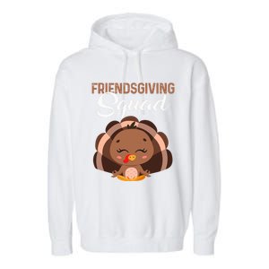 Thanksgiving Day Party Friendsgiving Squad Meditation Turkey Meaningful Gift Garment-Dyed Fleece Hoodie