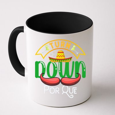 Turn Down Porque Funny Taco Music Pun Cinco De Mayo Mug
