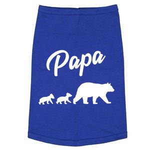 Twin Dad Papa Bear Two Cubs 2 FatherS Day Gift Great Gift Doggie Tank