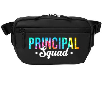 Tie Dye Principal Squad Admin Team Happy First Day Of School Funny Gift Crossbody Pack