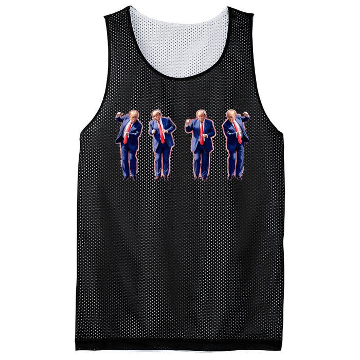 Trump Dance Pro Trump 2024 Trump President Maga 45 47 Mesh Reversible Basketball Jersey Tank