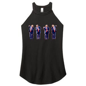 Trump Dance Pro Trump 2024 Trump President Maga 45 47 Women's Perfect Tri Rocker Tank