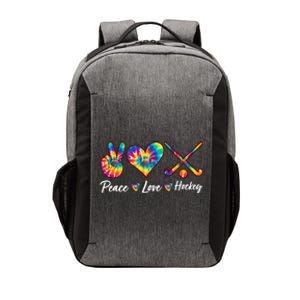 Tie Dye Peace Love Hockey Sports Team Game Player Gift Vector Backpack