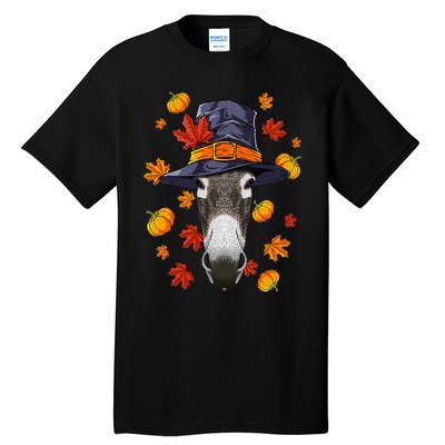 Thanksgiving Donkey Pilgrim Costume Fall Autumn Tall T-Shirt