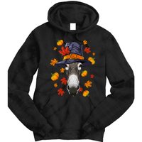 Thanksgiving Donkey Pilgrim Costume Fall Autumn Tie Dye Hoodie