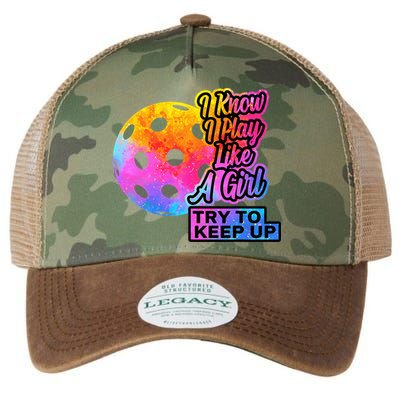 Tie Dye Pickleball Player Paddleball Lover Dink Funny Legacy Tie Dye Trucker Hat