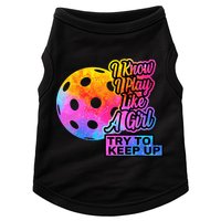 Tie Dye Pickleball Player Paddleball Lover Dink Funny Doggie Tank