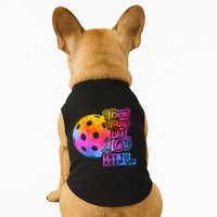 Tie Dye Pickleball Player Paddleball Lover Dink Funny Doggie Tank