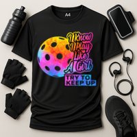 Tie Dye Pickleball Player Paddleball Lover Dink Funny Performance Shirt