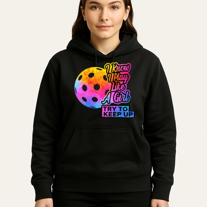 Tie Dye Pickleball Player Paddleball Lover Dink Funny Hoodie