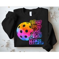 Tie Dye Pickleball Player Paddleball Lover Dink Funny Sweatshirt