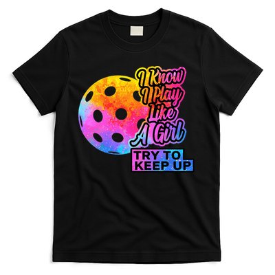 Tie Dye Pickleball Player Paddleball Lover Dink Funny T-Shirt