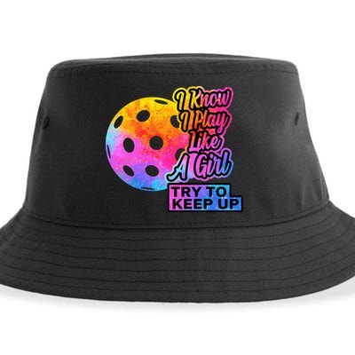 Tie Dye Pickleball Player Paddleball Lover Dink Funny Sustainable Bucket Hat